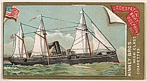 U.S. Despatch Boat Dolphin, from the Naval Vessels of the World series (N226) issued by Kinney Bros. by Kinney Brothers Tobacco Company