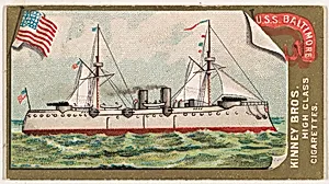 U.S.S. Baltimore, from the Naval Vessels of the World series (N226) issued by Kinney Bros. by Kinney Brothers Tobacco Company