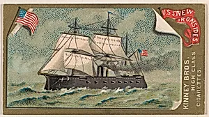 U.S.S. New Ironsides, from the Naval Vessels of the World series (N226) issued by Kinney Bros. by Kinney Brothers Tobacco Company