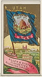 Utah, from Flags of the States and Territories (N11) for Allen & Ginter Cigarettes Brands by Allen & Ginter