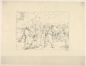 Valiant Men "Dat Fite Mit Siegel" (from Confederate War Etchings)