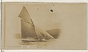 Valkyrie III, 1895, from the Famous Ships series (N50) for Virginia Brights Cigarettes by Allen & Ginter