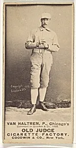 Van Haltren, Pitcher, Chicago, from the Old Judge series (N172) for Old Judge Cigarettes by Goodwin & Company