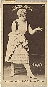 Varonia, from the Actors and Actresses series (N171) for Old Judge Cigarettes by Goodwin & Company