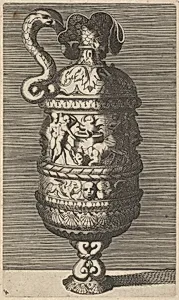 Vase with a Sacrificial Scene by Claes Jansz. Visscher|Frederick de Wit|Polidoro da Caravaggio|Rosso Fiorentino|René Boyvin