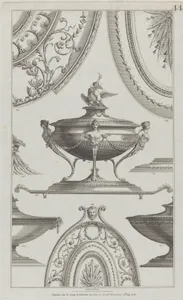 Vases and Vessels, nos. 248–254, plate 44 from "Designs for Various Ornaments"