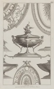 Vases and Vessels, nos. 248–254, plate 44 from "Designs for Various Ornaments"