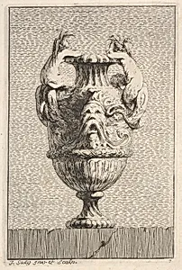 Vases; Set of Wall Monuments; Statue of Louis XV