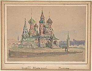 Vassili Blagennoi, Moscow by Anonymous, Russian, 19th century