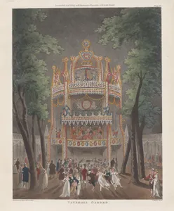 Vauxhall Garden by Thomas Rowlandson|Rudolph Ackermann, London|Auguste Charles Pugin|John Bluck