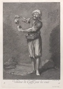Vendeur de Caffé par les ruës, plate 56 from "Recueil de cent estampes représentent differentes nations du Levant"