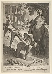 Venus and Cupid Bind Mercury
