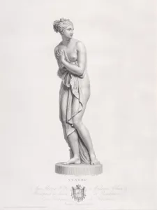 Venus, frontal view, from "Oeuvre de Canova: Recueil de Statues..."
