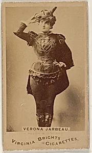 Verona Jarbeau, from the Actors and Actresses series (N45, Type 1) for Virginia Brights Cigarettes by Allen & Ginter