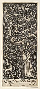 Vertical Panel with a Man and Woman by Claes Jansz. Visscher|Hans Janssen|Bartolomeus van Lochom