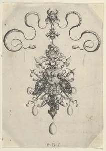 Vertical Panel with Design for a Pendant, from Omnis Generis Instrumenta Bellica