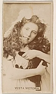 Vesta Victoria, from the Actresses series (N245) issued by Kinney Brothers to promote Sweet Caporal Cigarettes by Kinney Brothers Tobacco Company