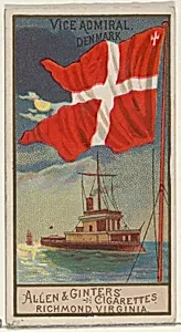 Vice Admiral, Denmark, from the Naval Flags series (N17) for Allen & Ginter Cigarettes Brands by Allen & Ginter