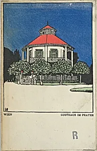 Vienna: "Pleasure Pavilion" in the Prater (Wien: Lusthaus im Prater) by Urban Janke|Wiener Werkstätte