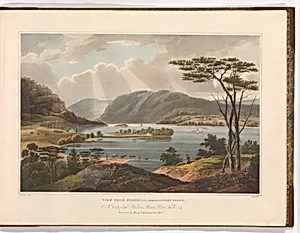 View from Fishkill Looking To West-Point (No. 15 of The Hudson River Portfolio) by John Hill|William Guy Wall|Henry J. Megarey|John Rubens Smith