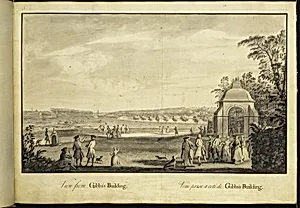 View from Gibbs's Building at Stowe, Buckinghamshire by Jacques Rigaud