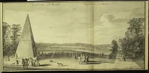 View from the foot of the Pyramid at Stowe, Buckinghamshire