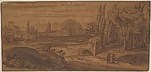 View in Rome near the Colosseum by Michiel van Overbeek