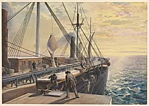 View, Looking Aft, from the Port Paddle Box of the Great Eastern, Showing the Trough for the Cable, etc. by Robert Charles Dudley