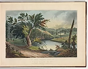 View Near Jessup's Landing (No. 3 of The Hudson River Portfolio) by William Guy Wall|Henry J. Megarey|John Rubens Smith|W. B. Gilley|John Mill|William and Charles Rollinson|John Hill