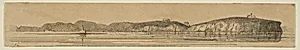 View of a Coast Line (from Sketches on the Coast Survey Plate) by James McNeill Whistler
