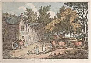 View of a Farm House at Hengar, Cornwall by Thomas Rowlandson