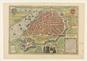 View of Antwerp from Braun and Hogenberg's Civitates Orbis Terrarum