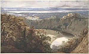 View of Chepstow, Wales by John Scarlett Davis