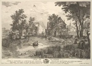 View of Flanders (Veue de Flandre) after the painting in the collection of Madame la Comtesse de Verrue