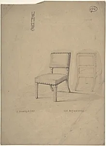 View of Front and Rear of Chair