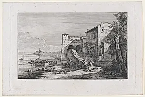 View of Old Customs House in Rome