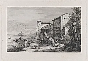View of Old Customs House in Rome
