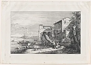 View of Old Customs House in Rome