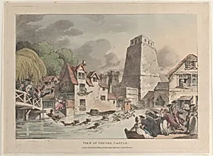 View of Oxford Castle by Rudolph Ackermann, London|Thomas Rowlandson