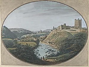 View of Richmond, Yorkshire by George Cuit the Elder