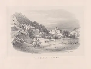 View of Sintra with what is now the National Palace in the background