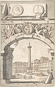 View of the Column of Marcus Aurelius