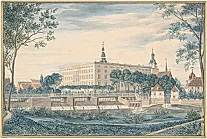 View of the Dessau Castle from the East by Heinrich Olivier