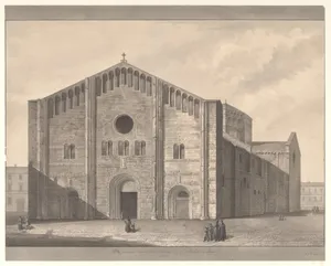 View of the Façade of the Cathedral of San Michele, Pavia