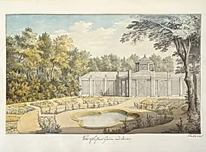 View of the Flower Garden and Aviary at Kew