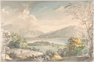 View of the Monastery in Tegernsee seen from the north-east