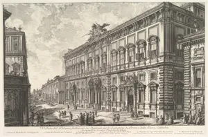 View of the Palazzo della Consulta on the Quirinal housing the Papal Secreteriat, from Vedute di Roma (Roman Views)