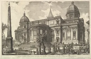 View of the rear entrance of the Basilica of S. Maria Maggiore, from Veduta di Roma (Roman Views)