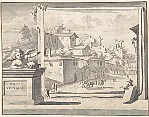 View of the Ruins of the Palatine Hill by Jan Goeree