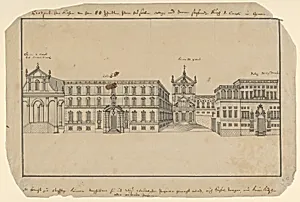 View of Via Balbi in Genoa